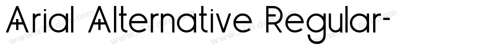 Arial Alternative Regular字体转换